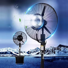 JDXQBLD Industrial Misting Fan with 40L Water Tank, 90° Oscillation Outdoor Fan for Patio, Garage, Gym & Workshop - High Power 750/350W Cooling Solution，750/350W