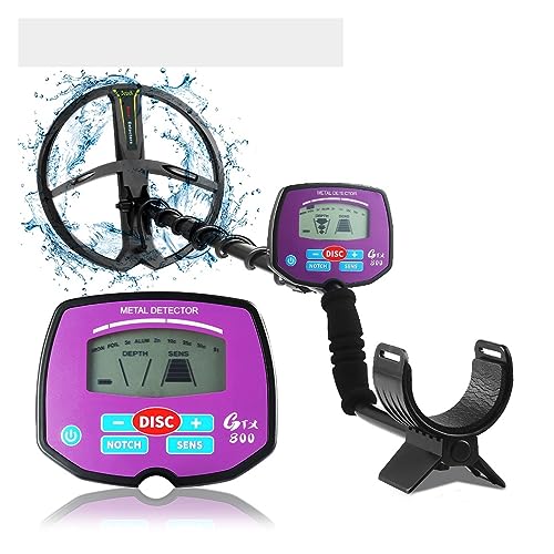 JIQHOHX Underground Metal Detector, Underground Metal Detector Profesional Distinguish Metal Waterproof Detector for Treasure Search High Accuracy Lightweight