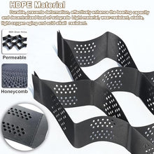 2" HDPE Gravel Stabilizer Grid Heavy Duty Ground Reinforcement System, Permeable Geo Grid for Driveway Walkway Patio Parking Slope Landscape Erosion Control(6x10m(20x33ft))