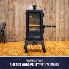 Pit Boss Navigator 3-Series WiFi & Bluetooth Wood Pellet Vertical Smoker with LCD Digital Controller, 1,118-Sq. In. 5-Rack Cooking Space, 130°F to 420°F Temp Range, Meat Probe, 50 lb. Pellet Hopper
