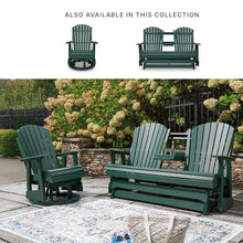Signature Design by Ashley Outdoor Adirondack Patio Glider Bench, Green