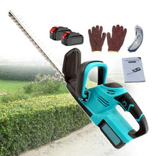 Cordless Hedge Trimmer, Electric Bush Trimmer For Shrubbery, Handheld Hedge Cutter For Garden With 21 V Battery, 48 cm Double-Edged Blade,Rubber-Coated Handle,For Yard/Garden,2batteries