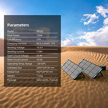 XTAR SP150 150W Portable Solar Panel for Power Station, Foldable Solar Charger with Adjustable Kickstand, Highly Efficient Panel for Outdoor Camping RV Off Grid System