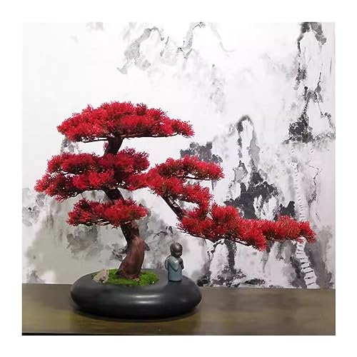 WAOCEO Fake Bonsai Tree Large Simulated Pine Bonsai Decoration Pine Bonsai Living Room Indoor Artificial Bonsai Decoration Artificial Bonsai Tree (Color : B)