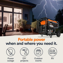 Generac 8,125 Starting Watt Portable Gas Generator, Extension Cord Included