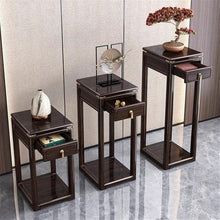 M3b6G8p1 bonsai pot stand Chinese Floor Bonsai Stand with Drawer(Large)
