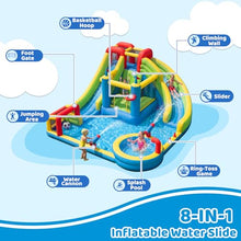 SunSwell Inflatable Water Park for Kids Backyard with 750W Blower