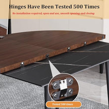Labasuan Large Round Foldable Table Top, 47-87'' Diameter Wood Replace Space Saving,Catering Banquet Party Tables Replacement Top Only, for Indoor Outdoor Patio Table(130cm/51in)