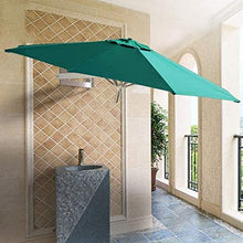 RWGOVLU Sun Parasol Umbrella Garden Outdoor Patio Balcony Round Wall Mounted Cantilever Parasol with Aluminium Frame, Telescopic Tilting Sunshade Umbrella