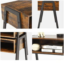 NRFJFOP 2PCS Stackable End Table Night Stand Bedside Shelf Accent