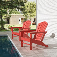 WestinTrends Dylan Outdoor Adirondack Chair (Set of 2), Red