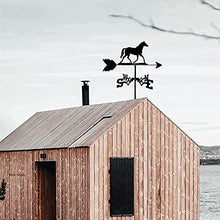 Weather Vane Sailboat Witch Lamb Stainless Steel Direction Indicator Weathercock Weathervane Outdoor Sheds Iron Yard for Garden Patio Yard Ornament Sailboat (Witch Normal) (Horse normal)