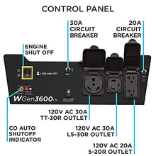 Westinghouse 4650 Peak Watt Portable Generator, RV Ready 30A Outlet, Gas Powered, CO Sensor