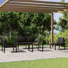 MNCVXAXG 5 Piece Patio Lounge Set with Cushions Aluminum Anthracite