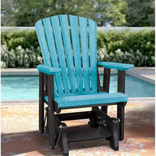 American Furniture Classics OS Home and Office 515ARB Single Glider, One Size, Aruba Blue/Black