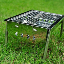 Barbecue Grill Barbecue Charcoal Grill Stainless Steel Portable BBQ Tool Kits for Outdoor Cooking Camping Hiking Picnic Patio Smokers