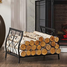 DOIBG Heavy Duty Black Iron Firewood S Rack for Fireplace Organize and Store Wood Efficiently Durable and Stylish Home Firewood Tool Rack for Indoor Use