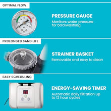 Intex 3000 GPH Above Ground Pool Sand Filter Pump w/ 1.5 Inch Pump Hose (2 Pack)