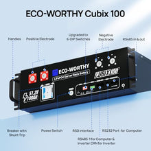 ECO-WORTHY Cubix100 48V 200Ah LiFePO4 Lithium UL9540 Server Rack Battery