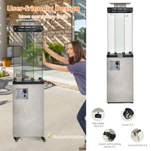 Tangkula 41,000 BTU Propane Patio Heater with Waterproof Cover (Light Grey)