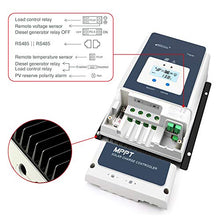 EPEVER 80A MPPT Solar Charge Controller 12V/24V/36V/48V Auto Max.PV 150V Input Negative Ground Solar Panel Charge Regulator with MT50 Remote Meter Temperature Sensor RTS & PC Communication Cable RS485