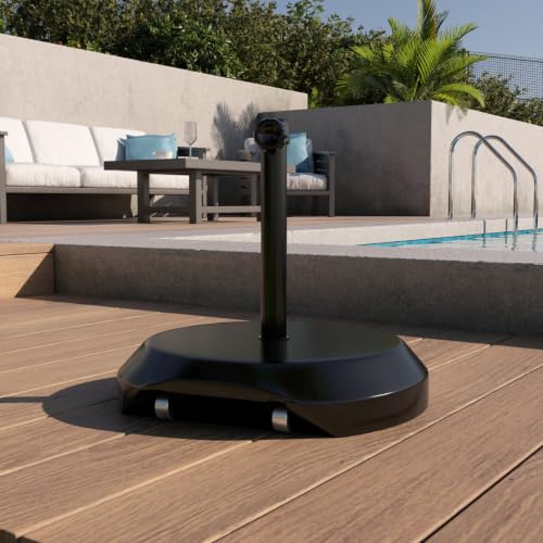OROTLECT 77 Lb. Free Standing Umbrella Base with Wheels