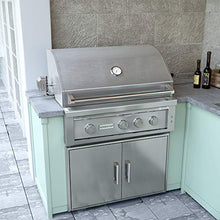 EdgeStar GRL360IBBNG 89000 BTU 36 Inch Wide Natural Gas Built-In Grill with Rotisserie and LED Lighting