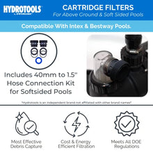 Swimline HydroTools Cartridge Pool Filter System with Connection Kit Multi