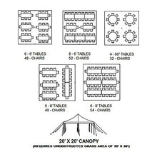 TentandTable 20' x 20' Premium Canopy Tent Blue