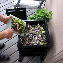 Dntum Garden Composting Waste Box Recycling Storage, 100L 5 Floors Compost Bins, Tumbling Composter Dual Rotating Batch Compost Bin, for Kitchen Garden Yard