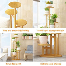ZHOUYANB Solid Wood Plant Stand Floor Standing Flower Pot Holder For Indoor And Outdoor Use Stylish Storage Rack Garden Balcony Or Living Room Easy To Assemble Color (wood Square) (brown Round)