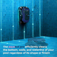 BWT AQUABOT PRO Cordless Robotic Pool Vacuum, Automatic Pool Robot Vacuum for Inground Pools, Real-Time App Steering, 4 Ultrasonic Radars, Waterline Scrubbing, 3.5-Hr Run, for Pools Up to 50ft