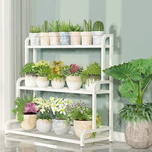 iumLeap 3 Tier Metal Planter Stand Plant Rack Flower Pot Holder Storage Rack Shelf Ladder Planter Shelves
