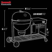 Weber Summit Kamado S6 Charcoal Grilling Center Black