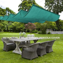Retractable Wave Shade Sail – Customizable Outdoor Pergola