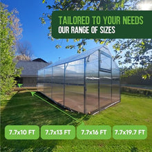 Baumera Small Greenhouse for Outdoors - Walk in Greenhouse Kit - Greenhouse 7.7x19.7 - Durable Backyard Greenhouse, Easy Assembly & Heavy Snow Load Greenhouse Polycarbonate - Invest in Dream Garden