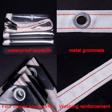 Zipper tarpaulin，0.5mm Heavy Duty Pvc Clear Waterproof Tarpaulin Side Panels,Outdoor Clear Tarp Curtains With Zipper,for Pergola Patio Porch Gazebo Garden，Customizable (Size : H2.9xW9m/H9.5xW29.5ft)
