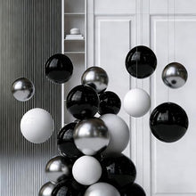 YDJIANCAI 1 Pcs Gazing Ball, Stainless Steel Garden Mirror Globe, Polished Ornament Sphere, Hollow Floating Reflective Hemisphere, Home Outdoor Pond, Black(Size:18.89 in/48 cm)