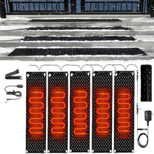 IOUYUP Snow Melting Mat - Premium Non-Slip Outdoor Rubber Mat for Winter Snow Removal and Ice Melt - for Roofs/Stairs/Doorways(25.4x76.2cmx5Pcs)