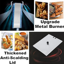 ZXINXIN Gas Fryer Commercial Fryer Steel Commercial Fryer with Splash-Proof Lid and Adjustable Temperature for Frying Food Cooking Singlecylinder20l