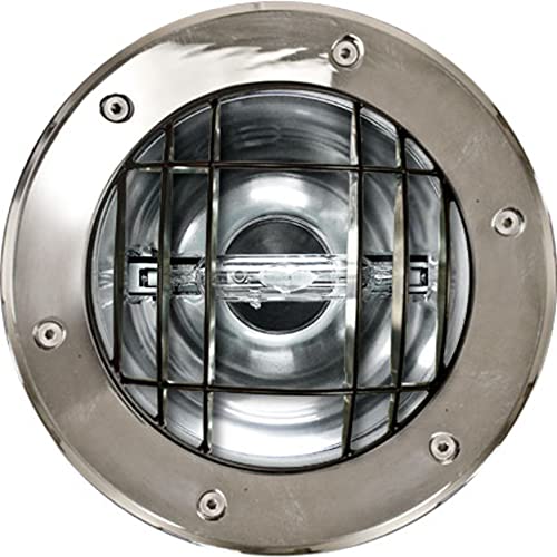 Dabmar Lighting DW1352-GRL SS Well Light with Grill, 70W MH De 120V, Stainless Steel Finish