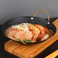 CVXSDFI Cooking Multifunctional Japanese Dry Ear Hotpot Bar Wok Non Stick Spill-proof Seafood Pot Maifan Stone Kitchen