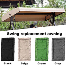 Patio Swing Canopy Replacement Top Cover,Outdoor Waterproof - UV Resistant Oxford Cloth Patio Garden Swing Terrace Canopy Replacement Top Cover,Top Cover for Seat Furniture