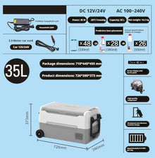 AWMGPDDBTO Mini Fridge Portable Car Home Cooler