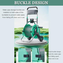 MDYHY Retractable Garden Hose Reel with Wall Mount, Large Rollers for Easy Watering and Storage
