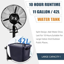 HUXUZYDY Fan Misting, Outdoor Fan Misters for Cooling, Misting Fans for Outside, 90° Oscillation, 3 Cooling Speeds 11 Gallon Large Capacity Tank,81cm/31.9in,81cm/31.9in
