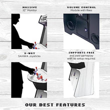 Creative Outdoor Distributor Full-Size Arcade Machine 32" Screen 3500 Games White Woodgrain