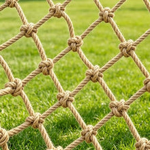 16mm Thick Jute Hemp Rope Net Heavy Duty Kids Climbing Safety Netting For Fence Railings Balcony Stairs Playground Garden Safety Protection, Versatile Tree Hou(Size:1M×10M(3.3FT×32.8FT),Color:Jute)