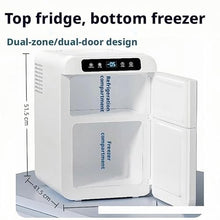 AWMGPDDBTO Mini Fridge Portable Mini Fridge Freezer, 42L