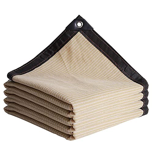 Sunblock Fabric Shade Cloth 30x30ft, 90% Sunblock Resistant Shade Mesh Tarps, Sun Shade Sail Rectangle Canopy Awning, Taped Edge with Grommets, for Patio Pergola